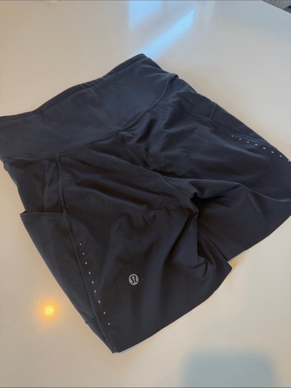 Lululemon Fast and Free High-Rise Short 6" Pockets Sz 6 Black - Picture 7 of 9
